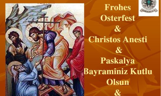 Frohes Gesegnetes Osterfest Christos Anesti