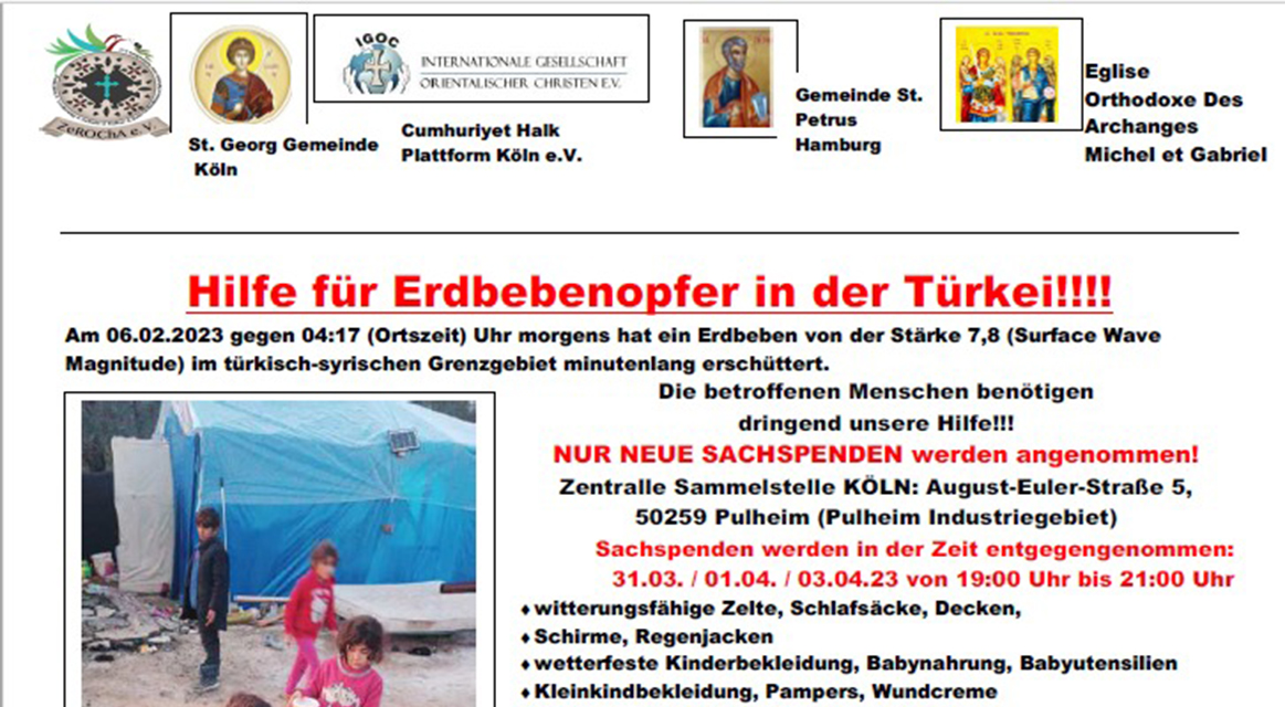 Hilfe für Erdbebenopfer in der Türkei 2. Etappe!!!!