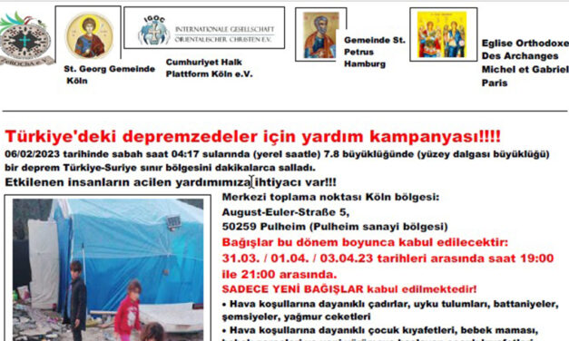 Türkiye’deki depremzedeler için yardım kampanyası 2. Etap!!!!